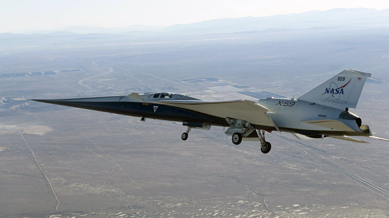 NASA X-59 Jet Flight Test Mojave