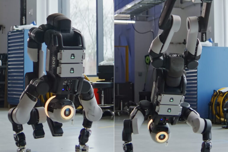 Boston Dynamics Atlas Humanoid Robot Balancing Act