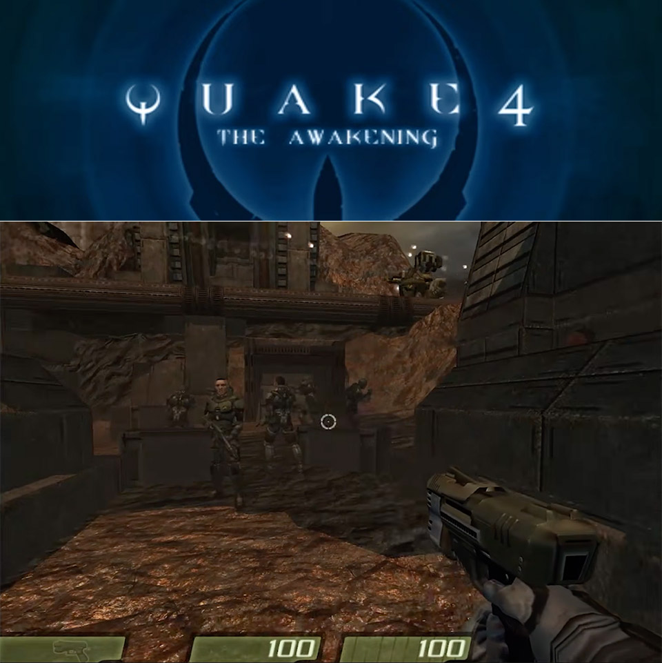 Quake 4: The Awakening Expansion Gameplay Footage
