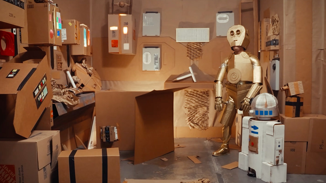 Zach King Star Wars Movie Recreation Cardboard