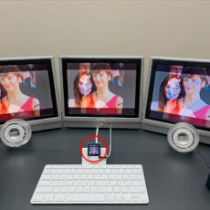 Apple iPod Nano Triple Screen Desk Workstation