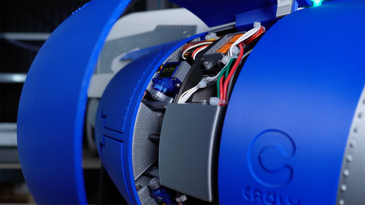 3D-Printed Electric Turbofan Model