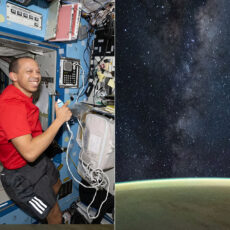 NASA Chris William Earth Airglow ISS Orbit