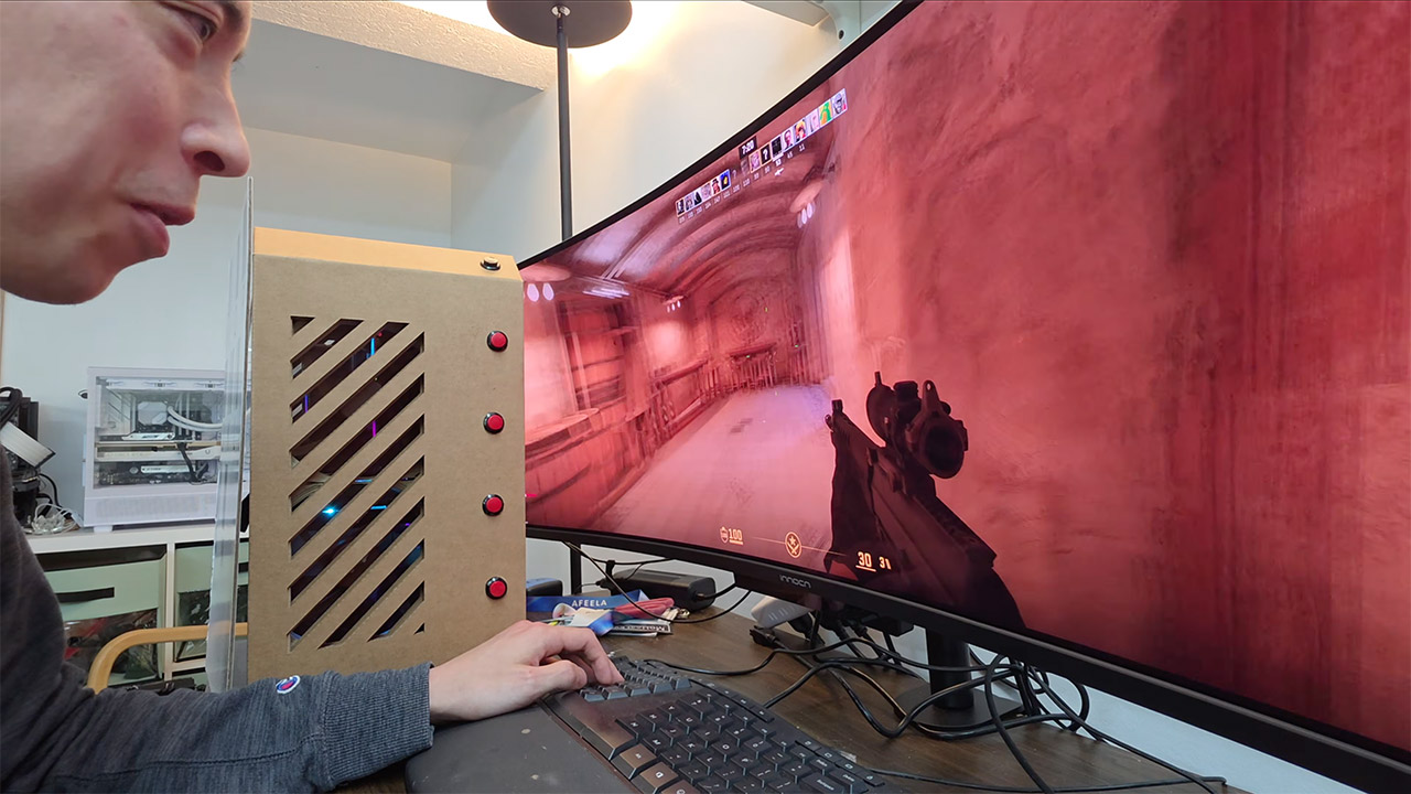 Over-Engineered DIY Cardboard PC Case
