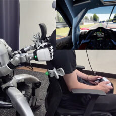 Humanoid Robot Haptic Feedback Racing Simulator HumanoidTurk