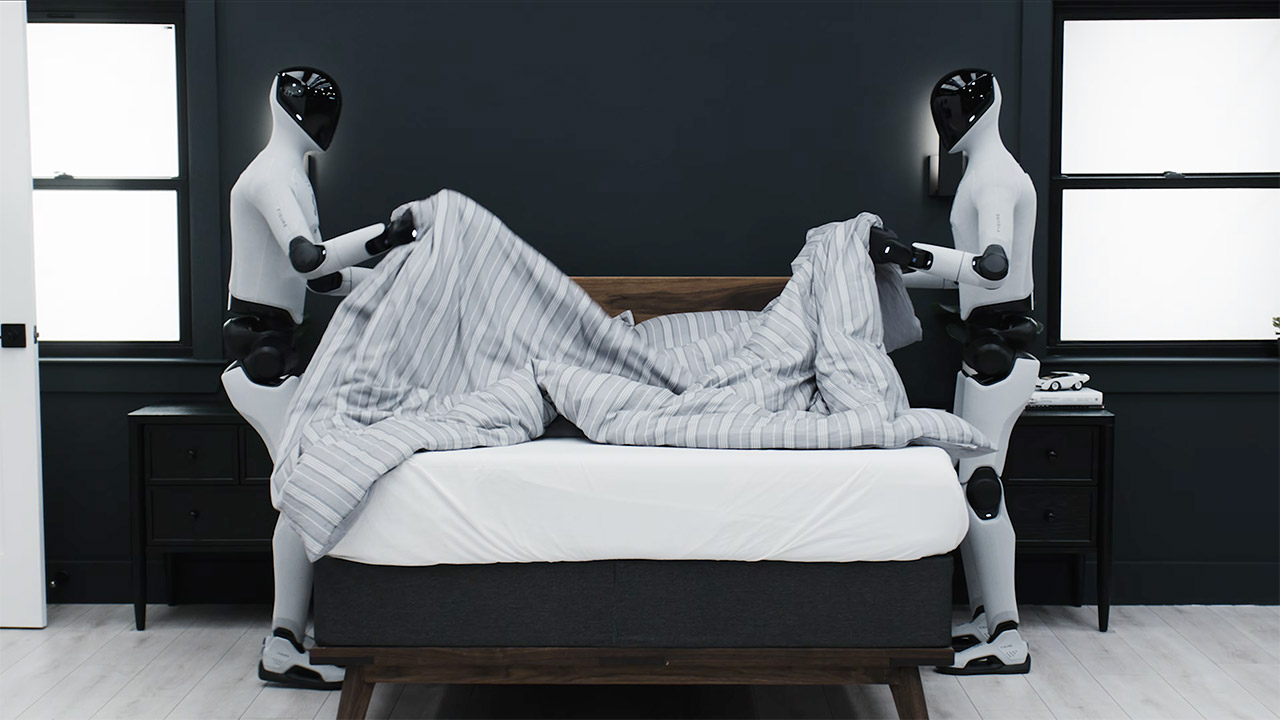 Figure F.03 Humanoid Robot Helix Making Bed