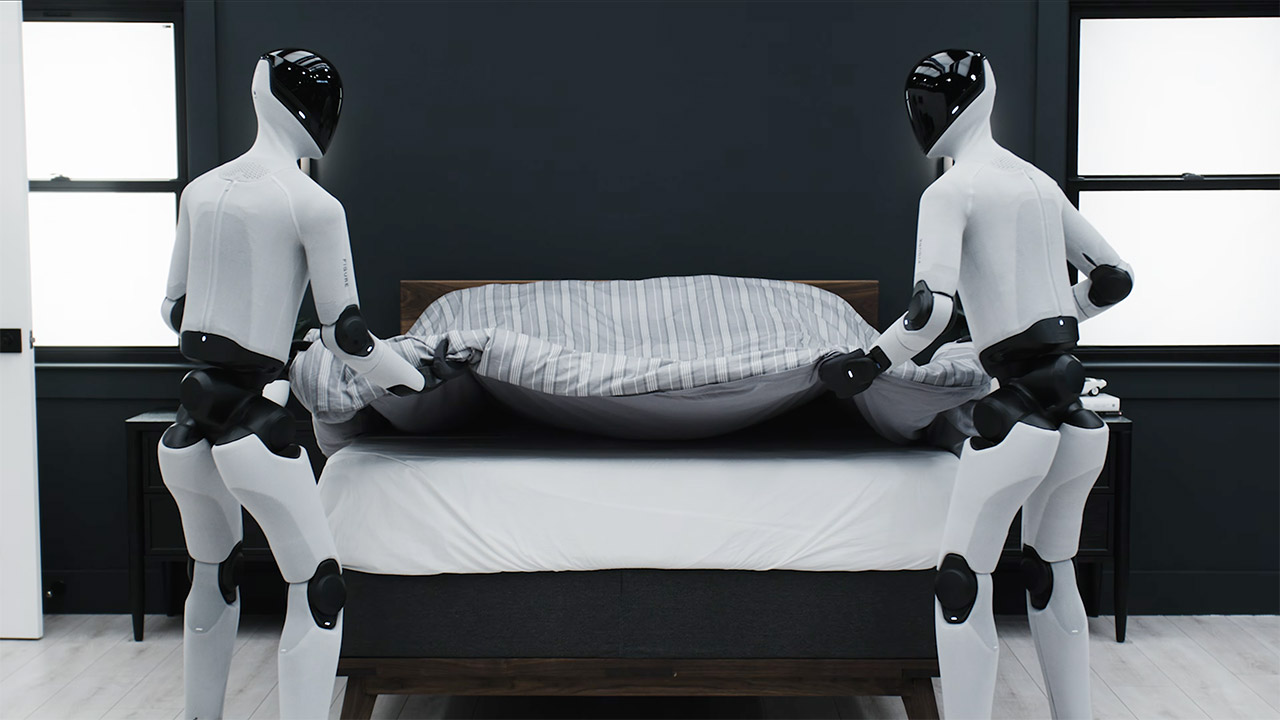 Figure F.03 Humanoid Robot Helix Making Bed