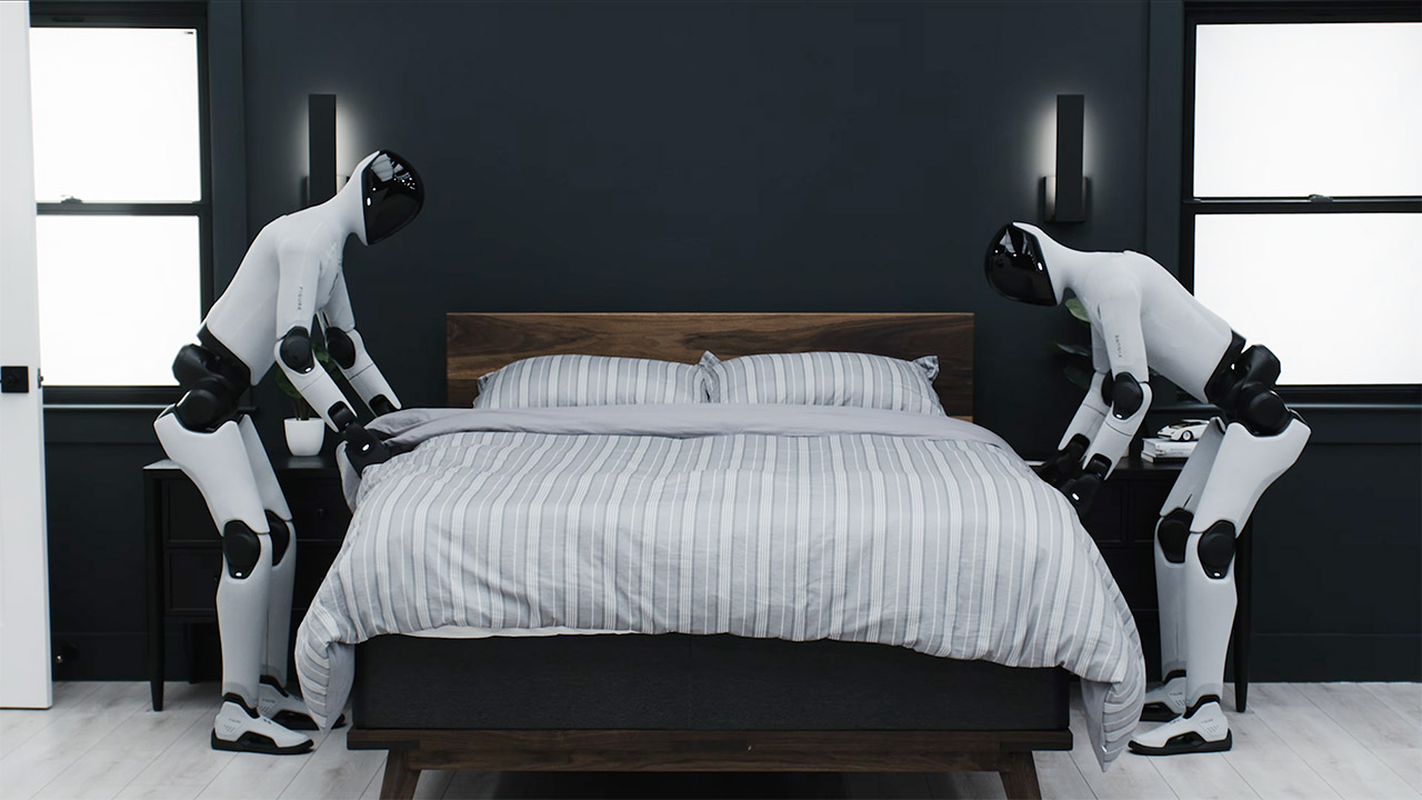 Figure F.03 Humanoid Robot Helix Making Bed