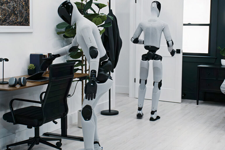 Figure F.03 Humanoid Robot Helix Making Bed