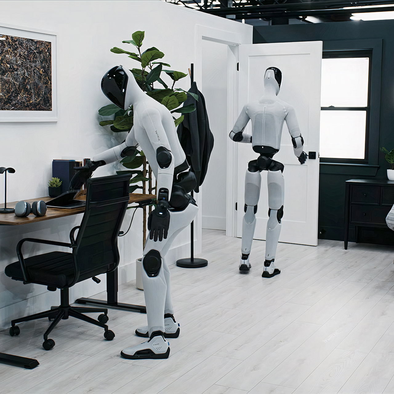 Figure F.03 Humanoid Robot Helix Making Bed