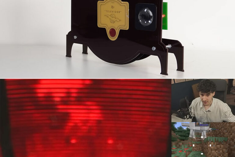 Minecraft 1925 Spinning Disk Mechanical TV