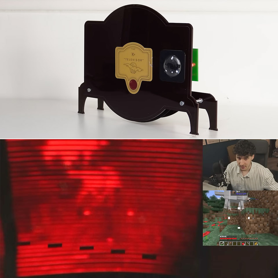 Minecraft 1925 Spinning Disk Mechanical TV