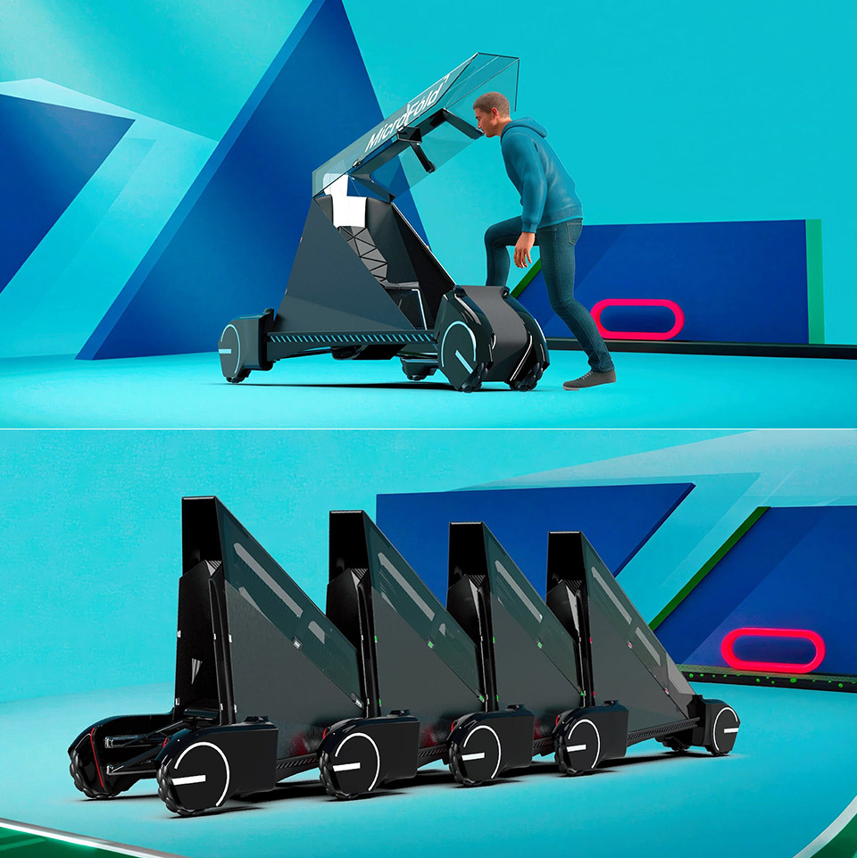 MicroFold Concept Commuter Car Electric