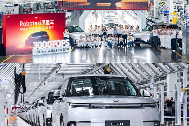 Xpeng GX First Production Robotaxi Factory