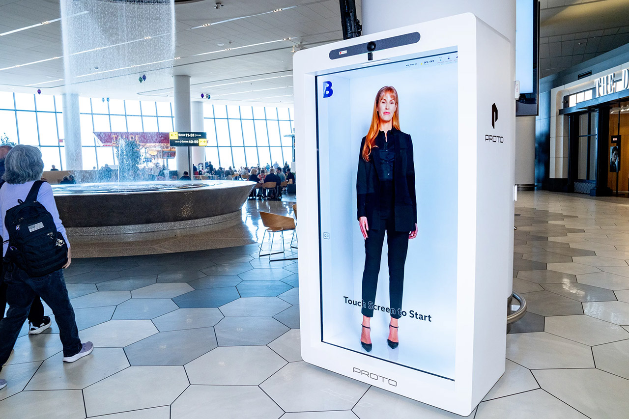 La Guardia Airport Proto AI Hologram Bridget