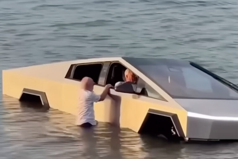 Tesla Cybertruck Lake Wade Mode Arrested