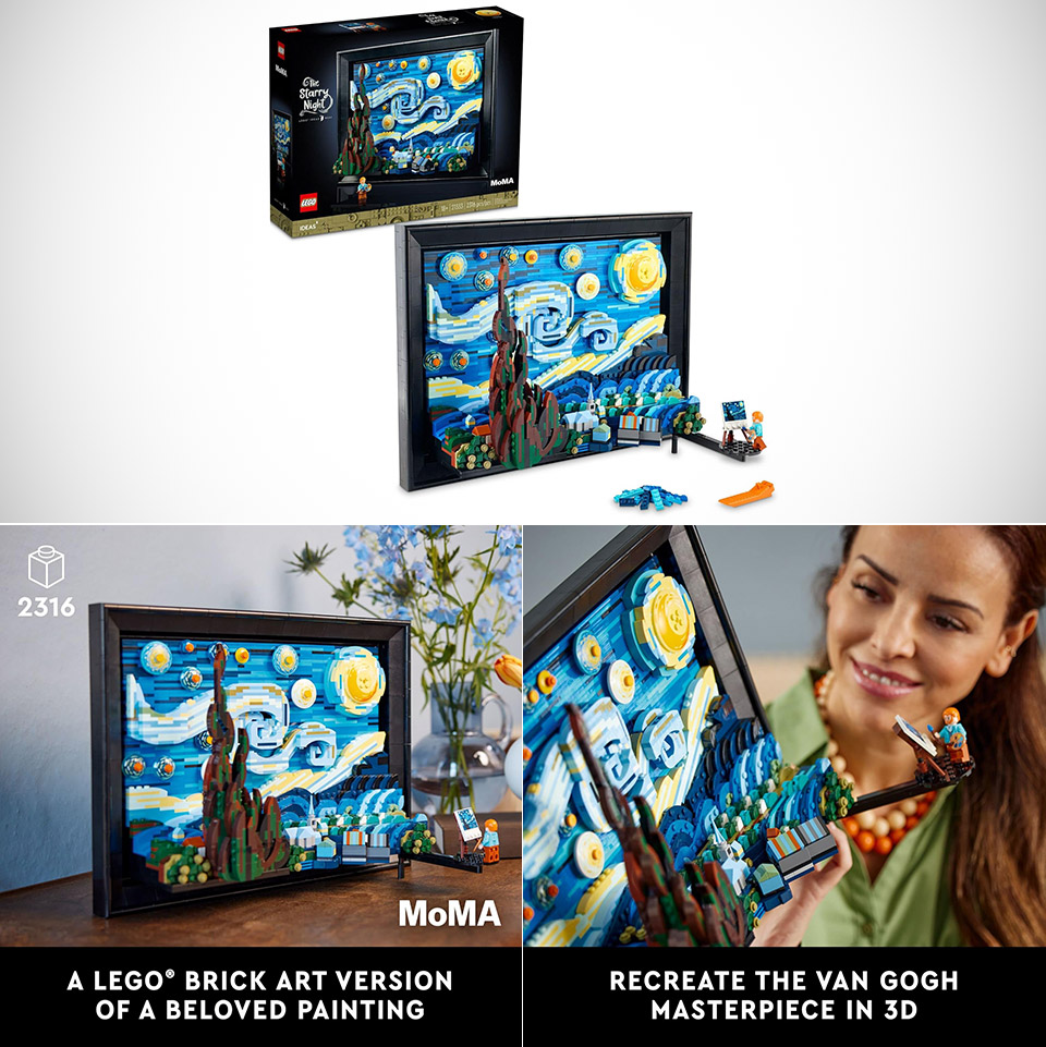 LEGO Ideas Vincent van Gogh The Starry Night 21333 Set