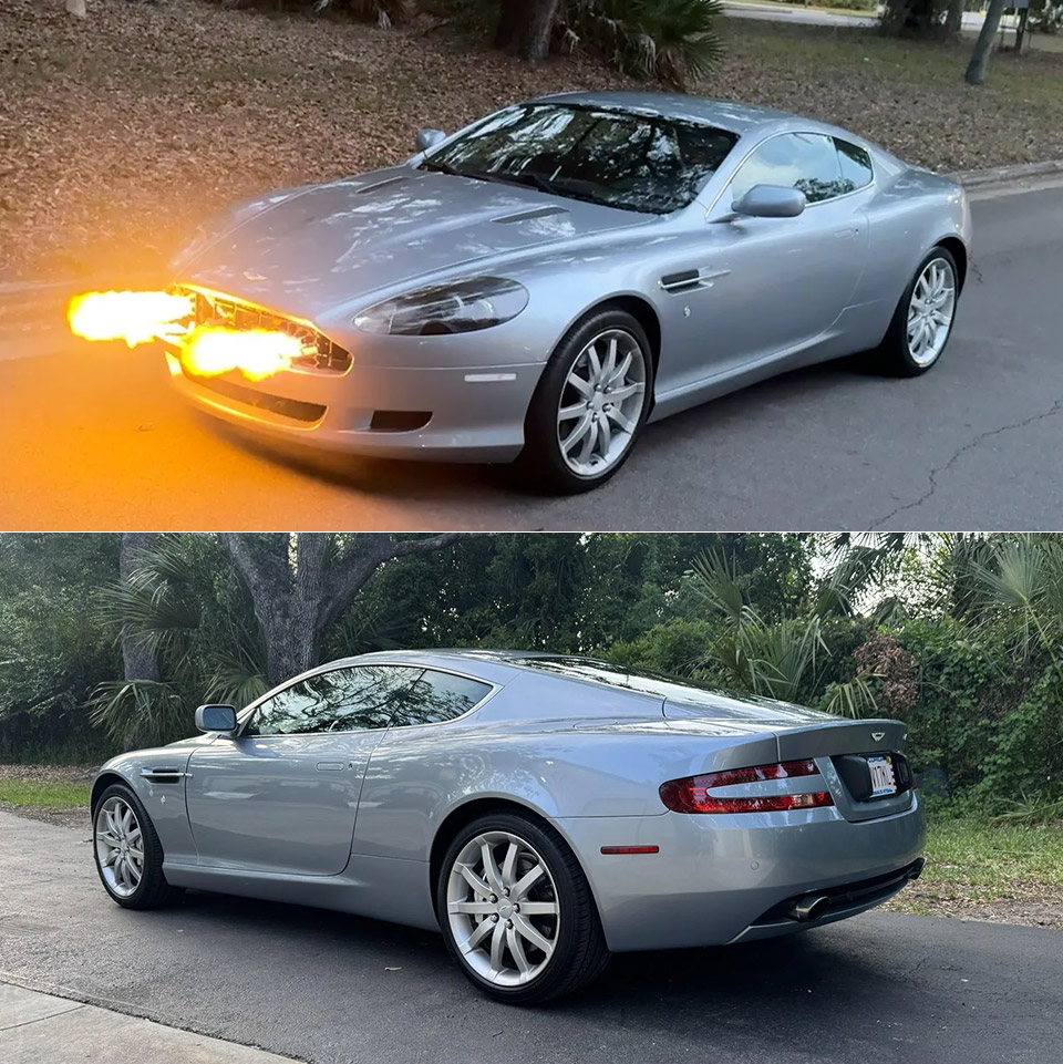 Aston Martin DB9 Corvette Swap Flame Thrower