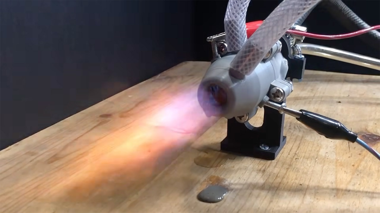 3D-Printed Water-Cooled Rocket Engine Project Build