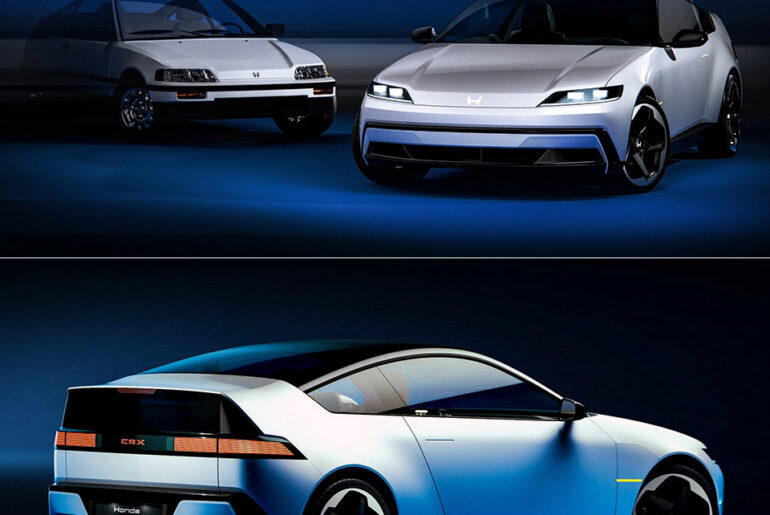 Electric Honda CRX Modern Hatchback Concept