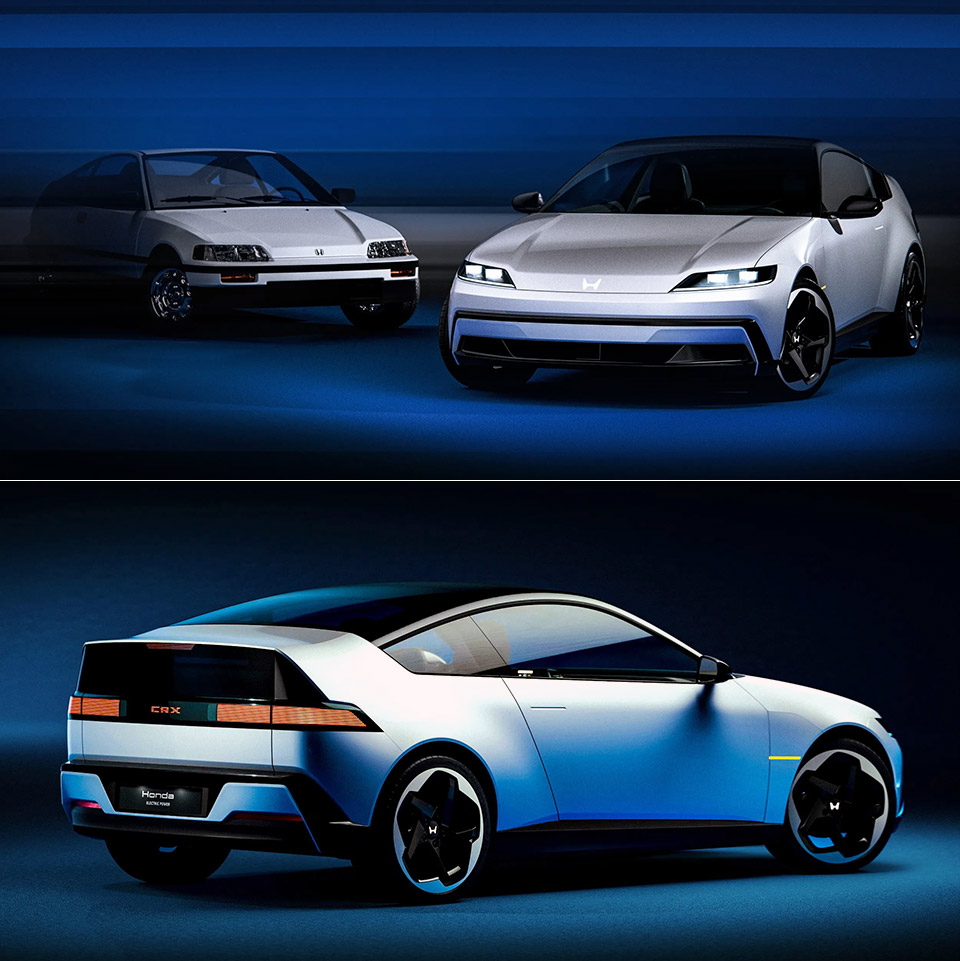 Electric Honda CRX Modern Hatchback Concept