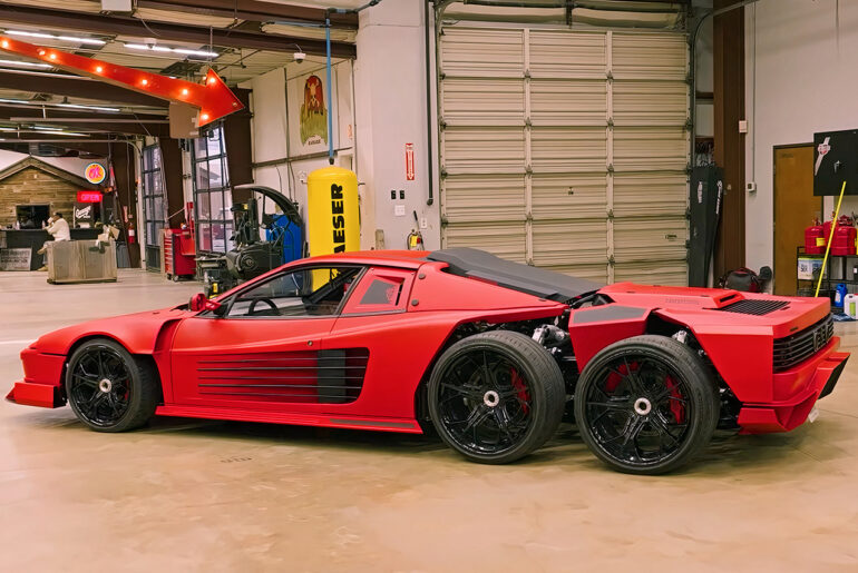 Gas Monkey Garage Six-Wheeled Ferrari Testarossa F6