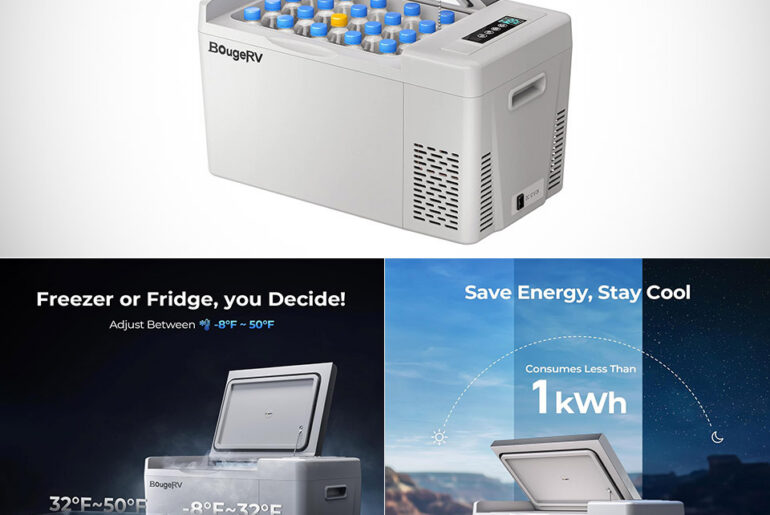 23-Qt BogueRV 12V Portable Car Refrigerator Fridge