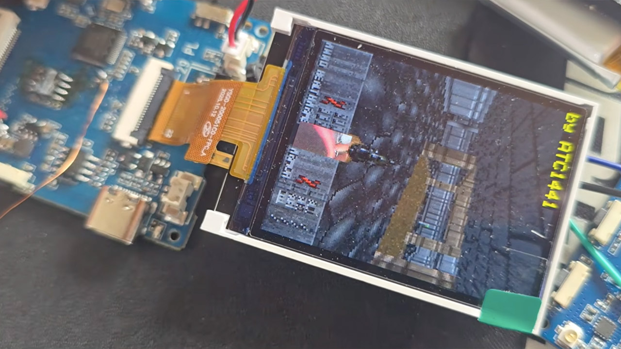Running DOOM Video Walkie Talkie