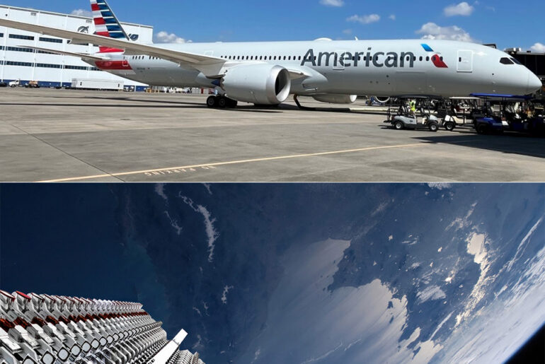 American Airlines Starlink WiFi