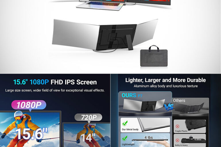ZUMWALT P7 15.6" Laptop Screen Extender