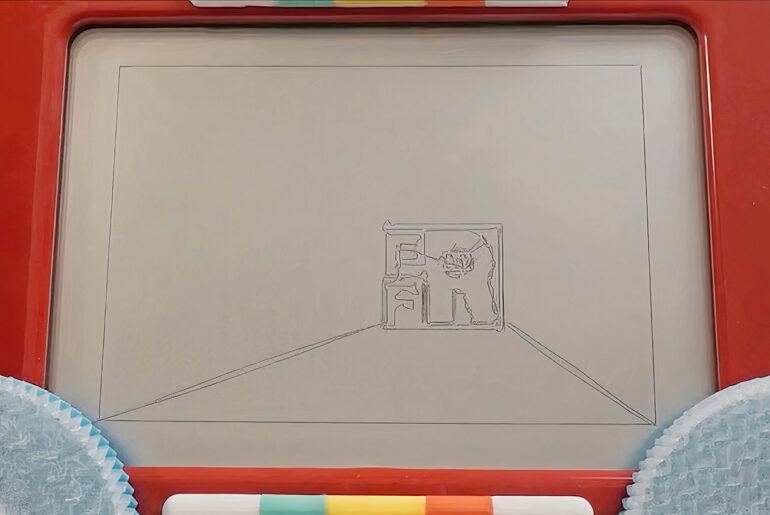 Etchbot Etch-a-Sketch Robot Portraits Video