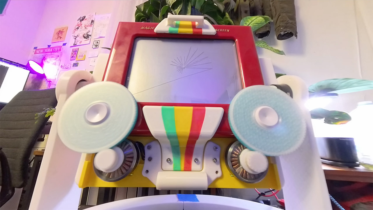 Etchbot Etch-a-Sketch Robot Portraits Video