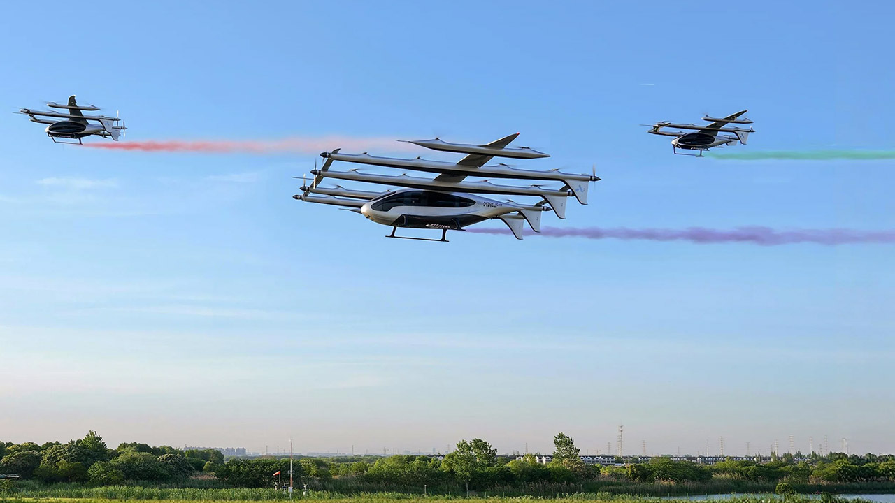 AutoFlight V5000 Matrix Largest eVTOL Formation Flight