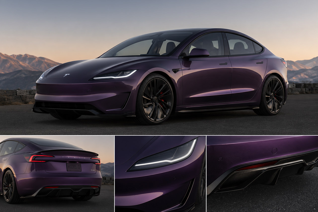 Tri-Motor Tesla Model 3 Plaid Rumors Leak