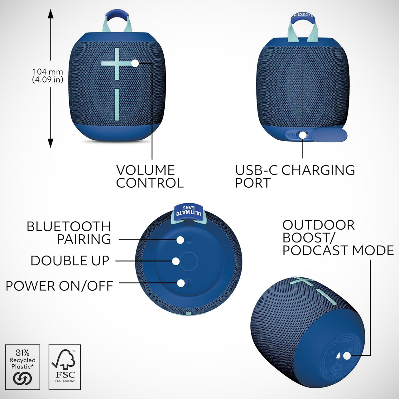 Ultimate Ears UE WONDERBOOM 4 Speaker