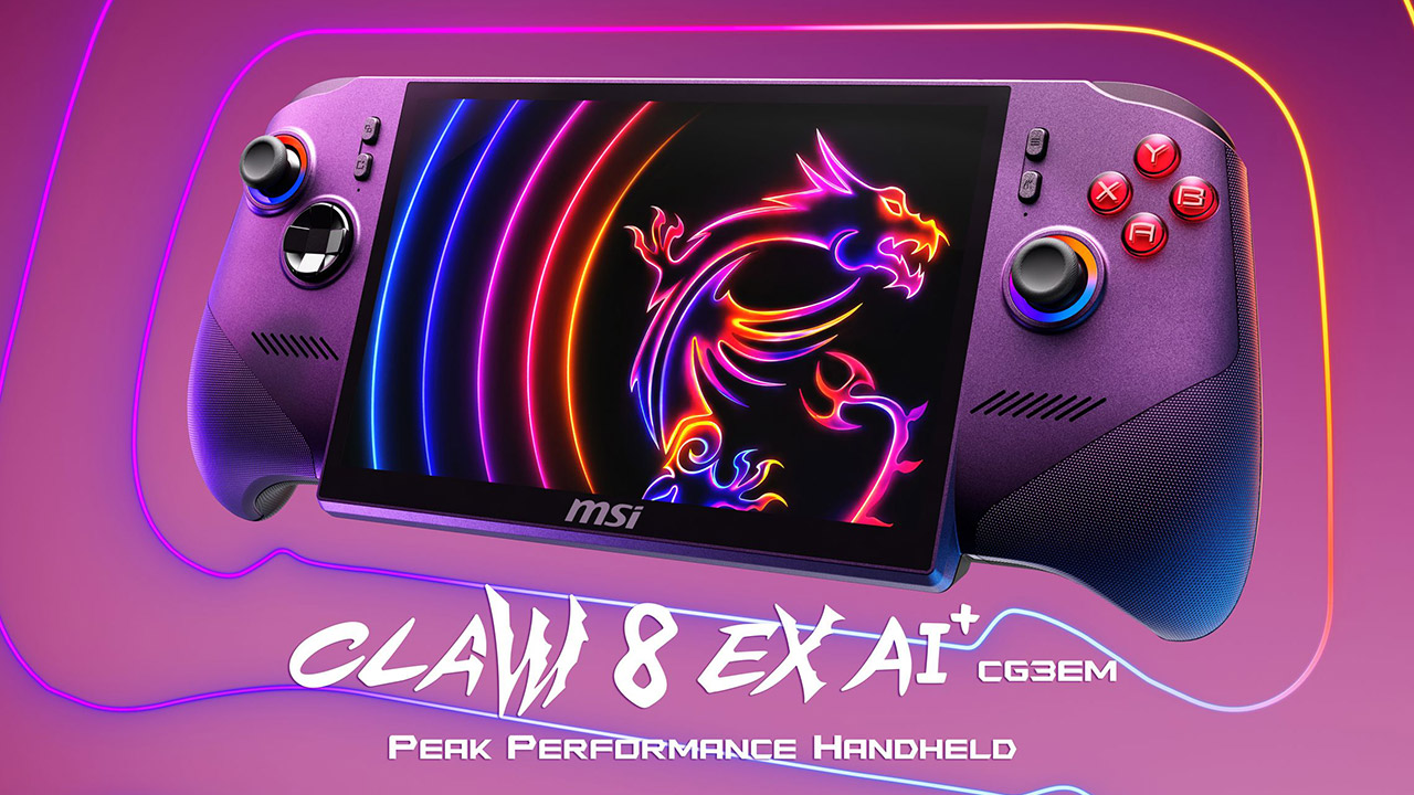 MSI Claw 8 EX AI+ Handheld Gaming PC