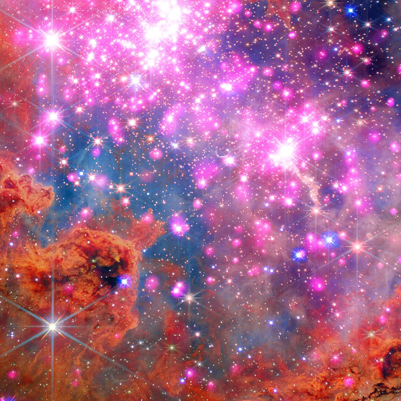 Westerlund 2 Star Cluster Chandra Webb