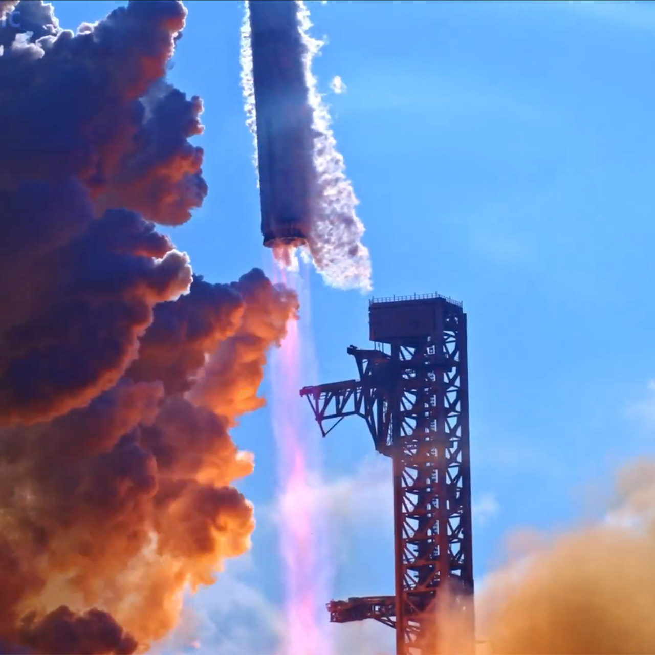 Starship V3 Supersonic Exhaust Shock Waves