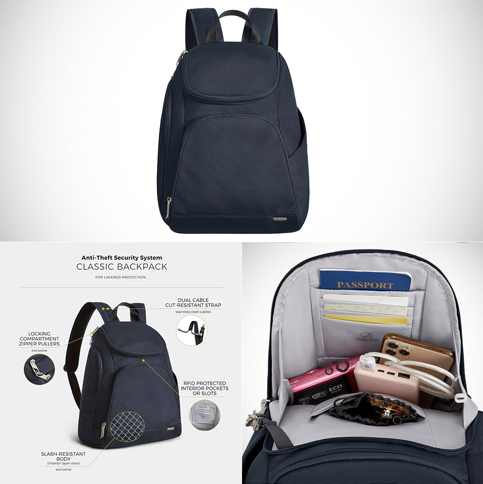Travelon Anti-Theft Classic Backpack Travel Gear