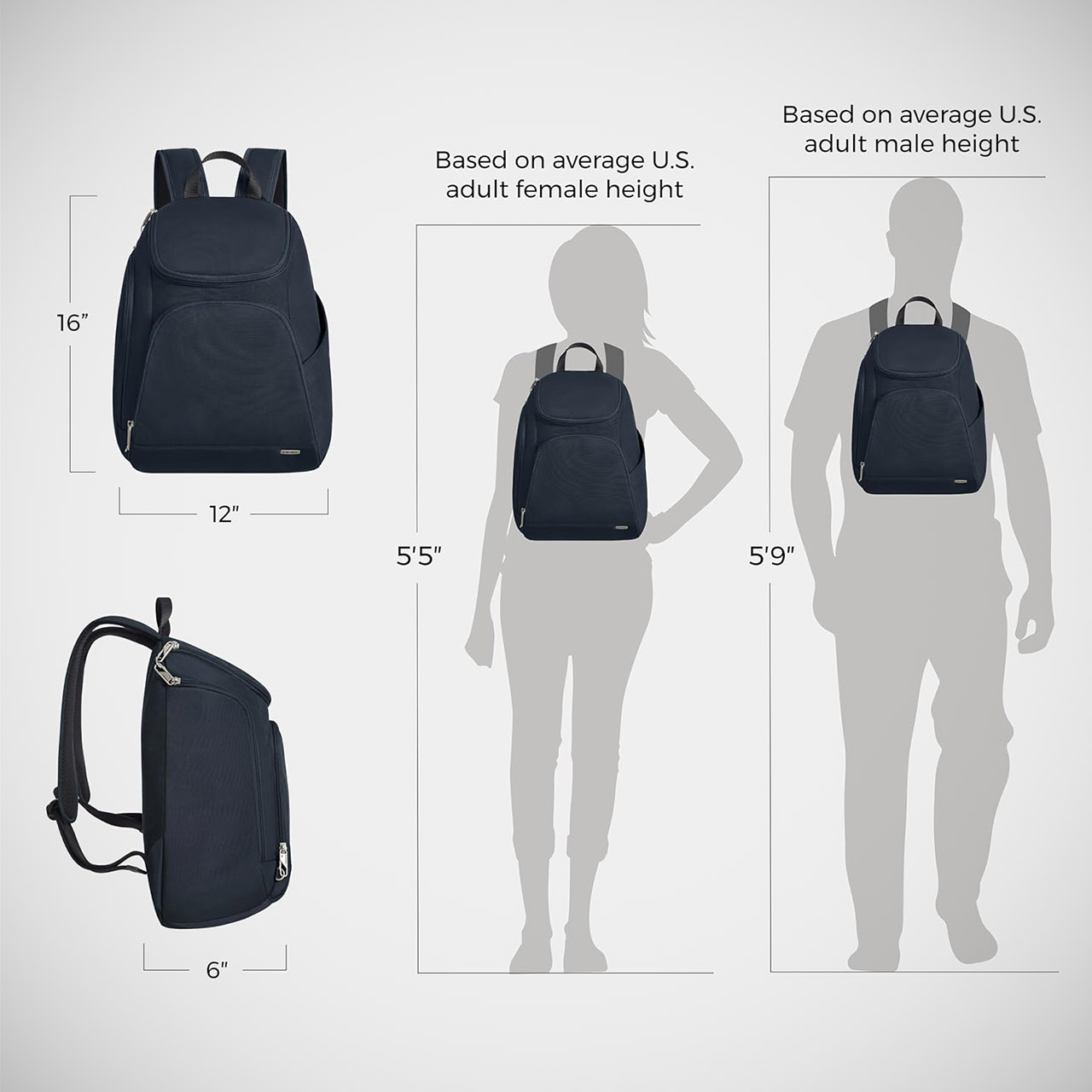 Travelon Anti-Theft Classic Backpack Travel Gear