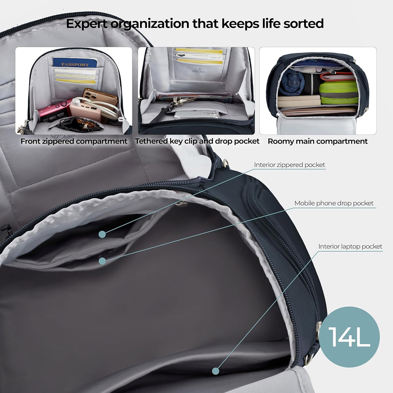 Travelon Anti-Theft Classic Backpack Travel Gear
