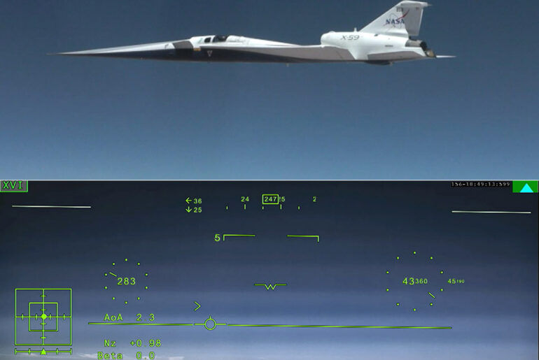 NASA X-59 Quesst Lockheed Martin Supersonic Test