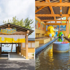 Pikachu Gyrados Wakura Onsen Pokemon Footbath Japan