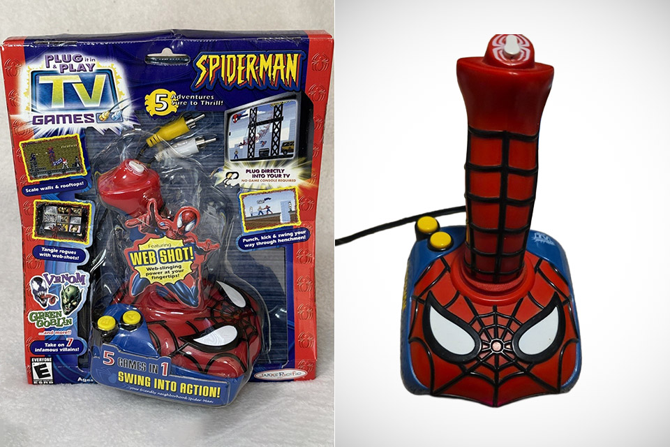 2004 Jakks Pacific Spider-Man Controller Plug and Play TV