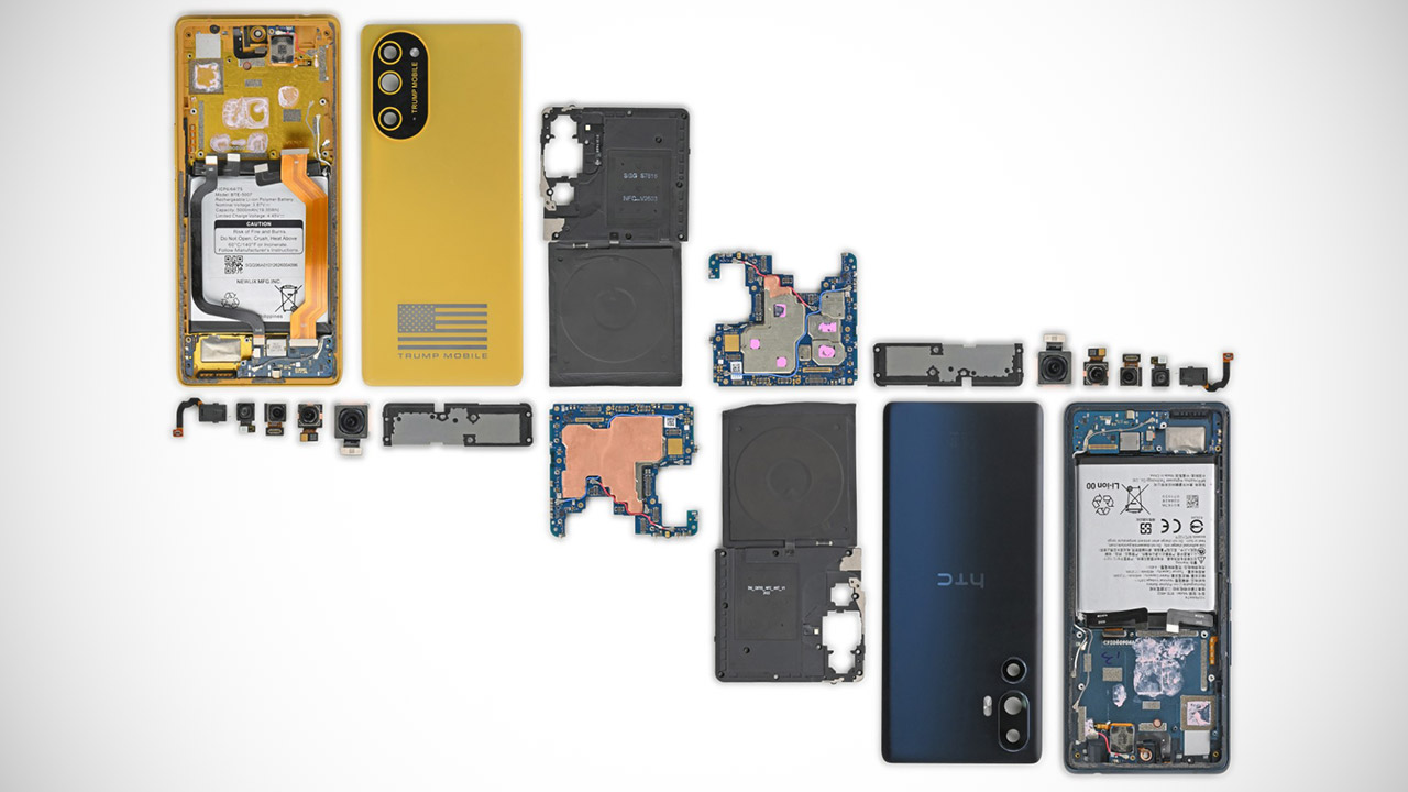 iFixit Trump Mobile T1 Phone Teardown HTC U24 Pro