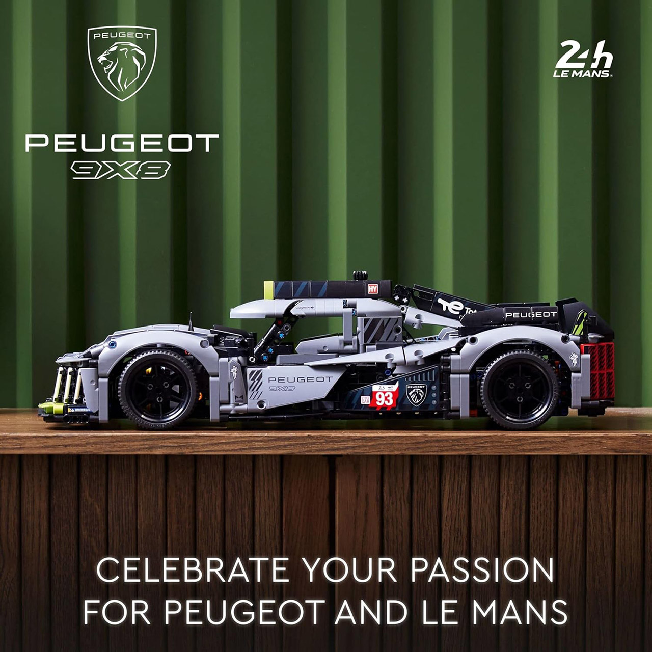 LEGO Peugeot 9X8 24H Le Mans Hybrid Hypercar Set 42156