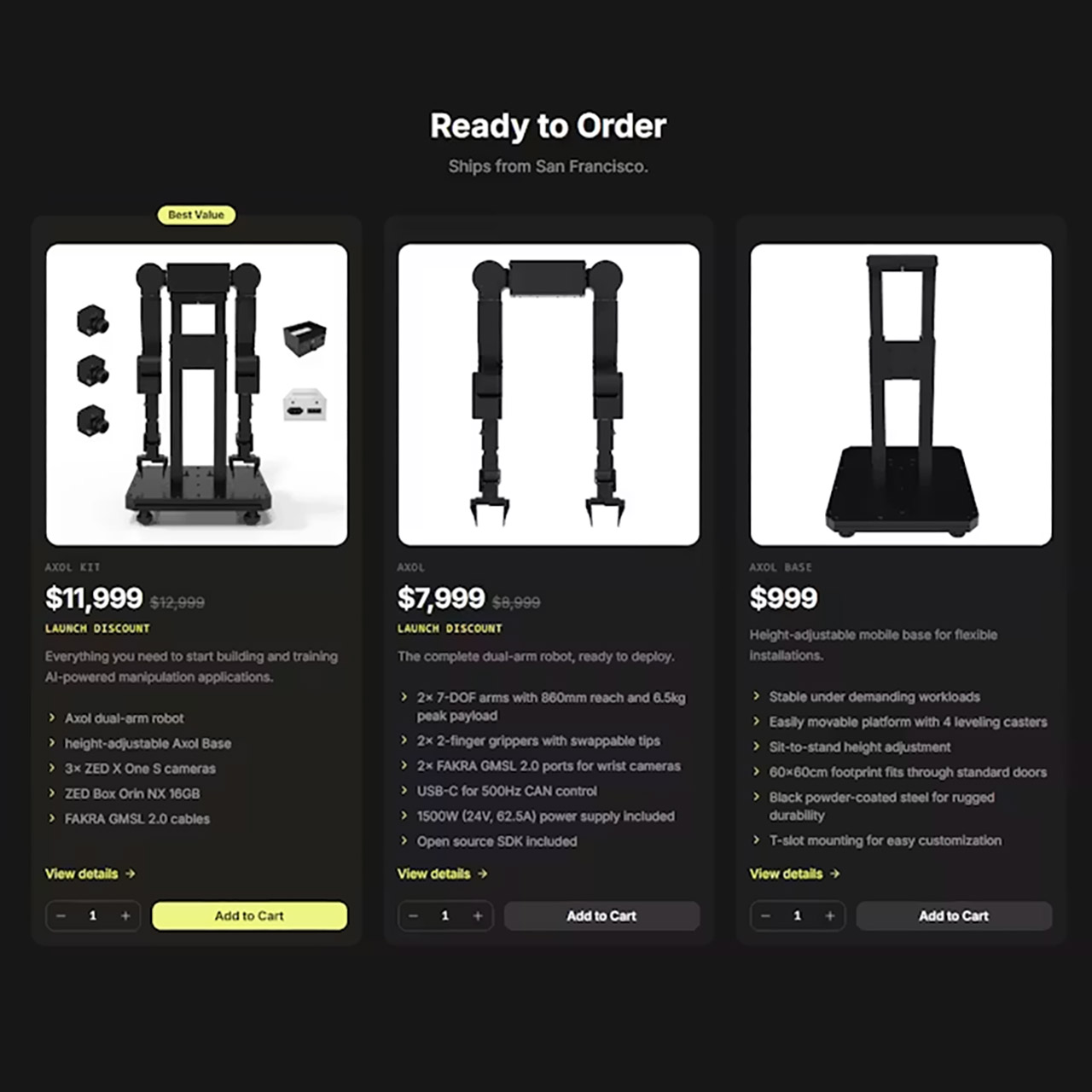 Almond Axol Dual-Arm AI Robot