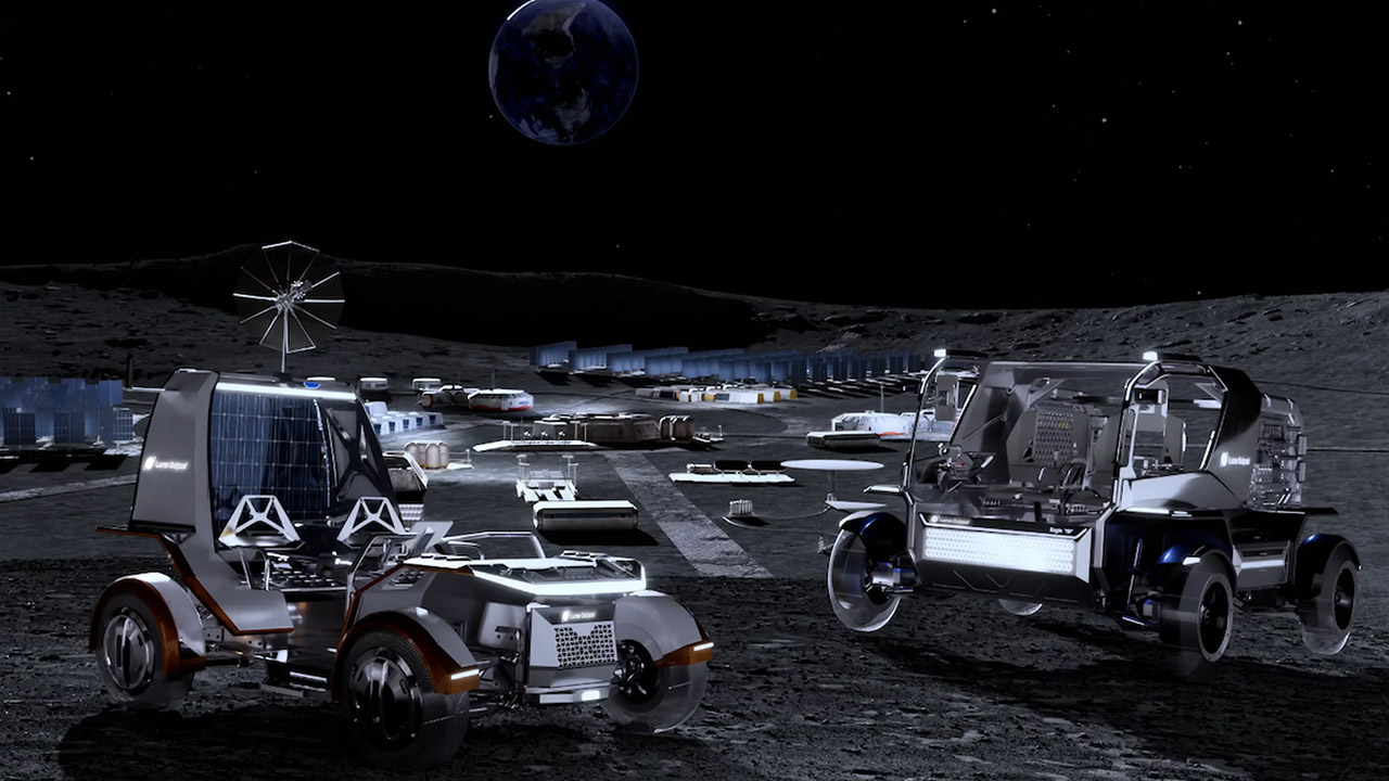 Lunar Outpost Pegasus Rover Moon NASA