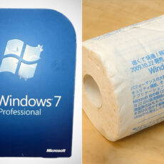 Microsoft Windows 7 Toilet Paper Japan
