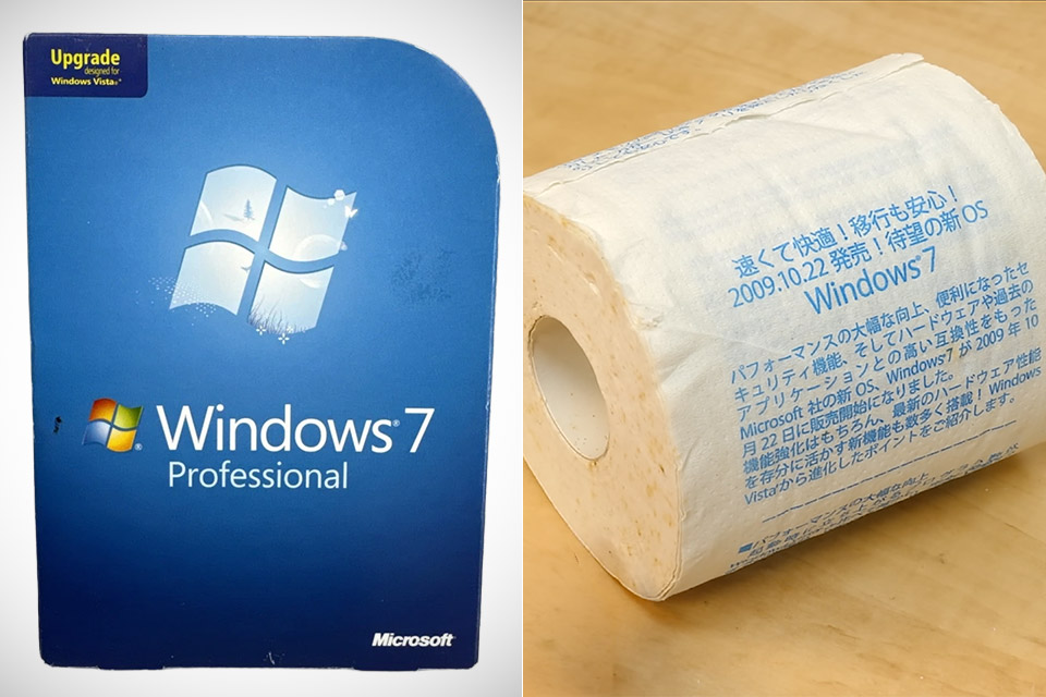 Microsoft Windows 7 Toilet Paper Japan